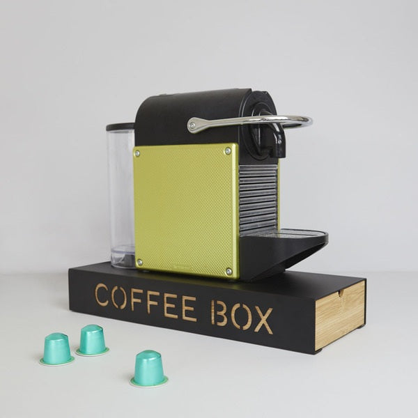 Balvi Coffee Box Negro Metal/Bamboo
