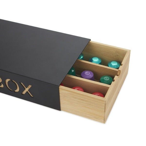 Balvi Coffee Box Negro Metal/Bamboo