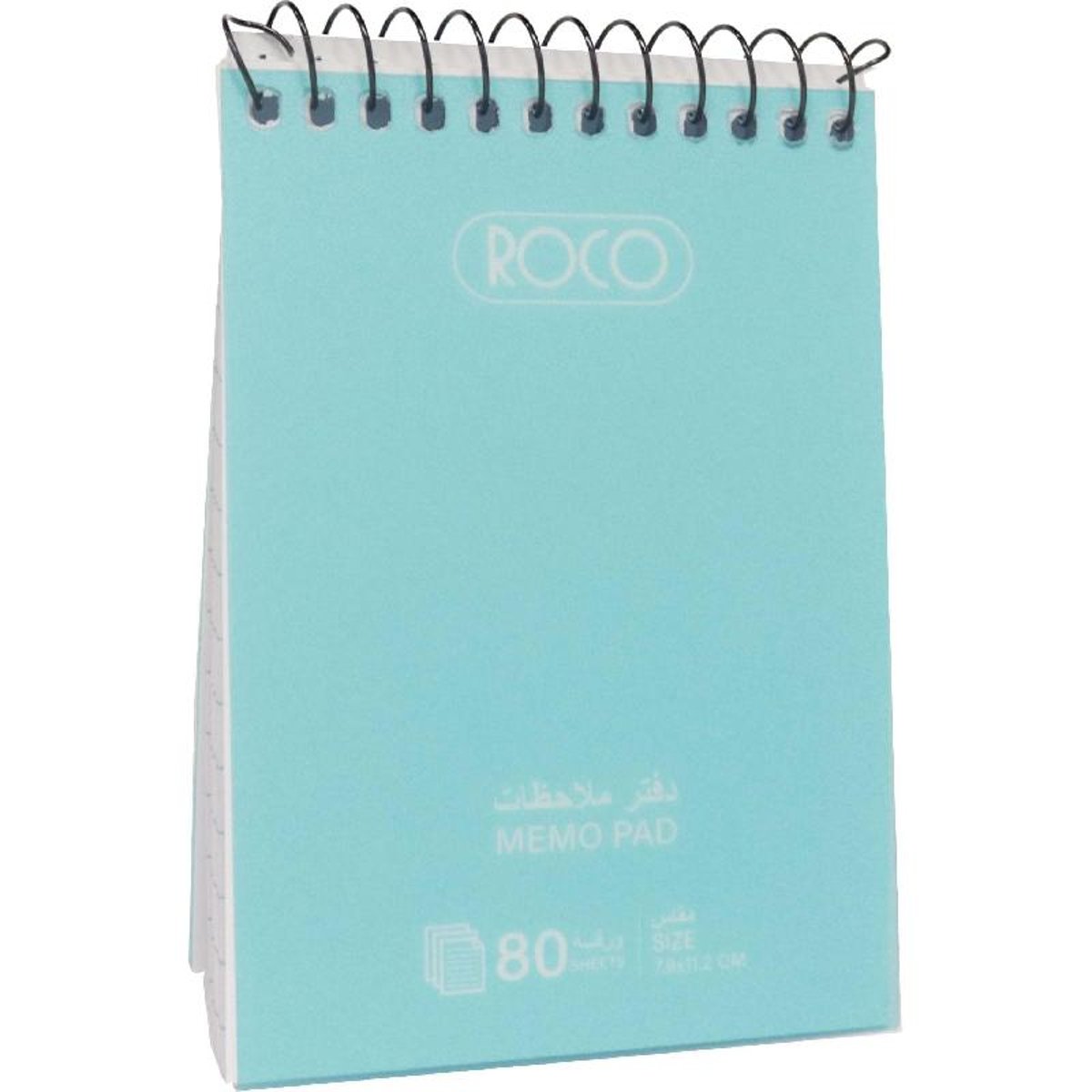 Roco Memo Notebook Pocket Size Solid 160 Pages Lined Aqua