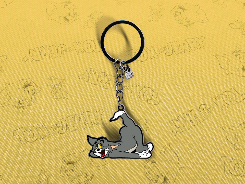 Lazy Tom Keyring