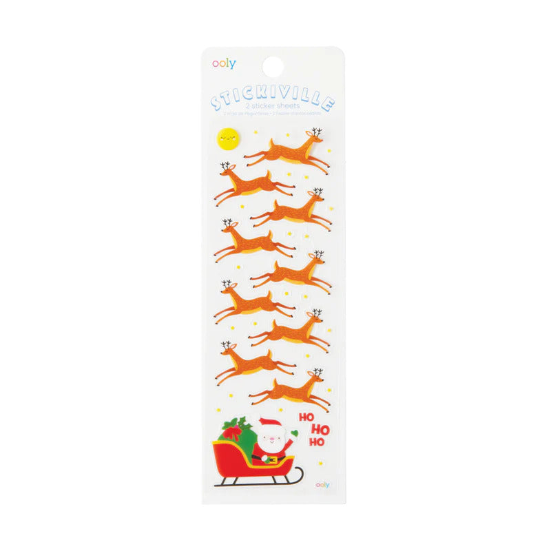 Ooly Stickiville Stickers: Here Comes Santa Skinny 2 Sheets