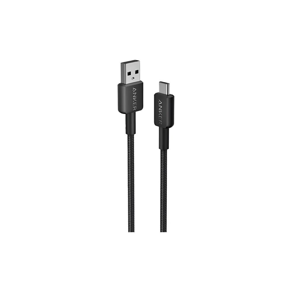 Anker 322 USBA to USBC Cable (6ft, Nylon) Black