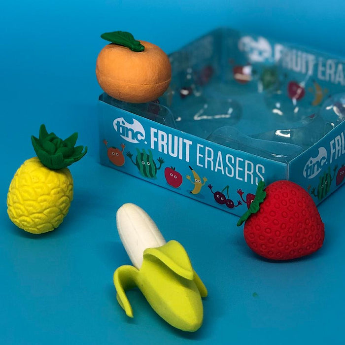 Tinc Set of 4 fruit eraser collection