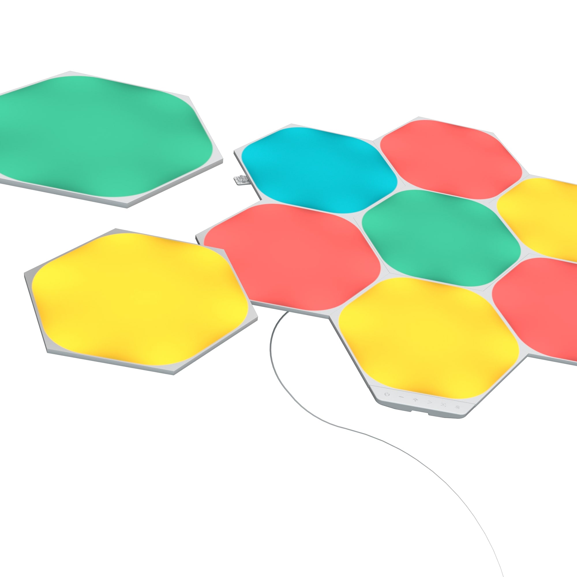 Nanoleaf Shapes Hexagon مجموعة البداية - 15 لوحة - أبيض