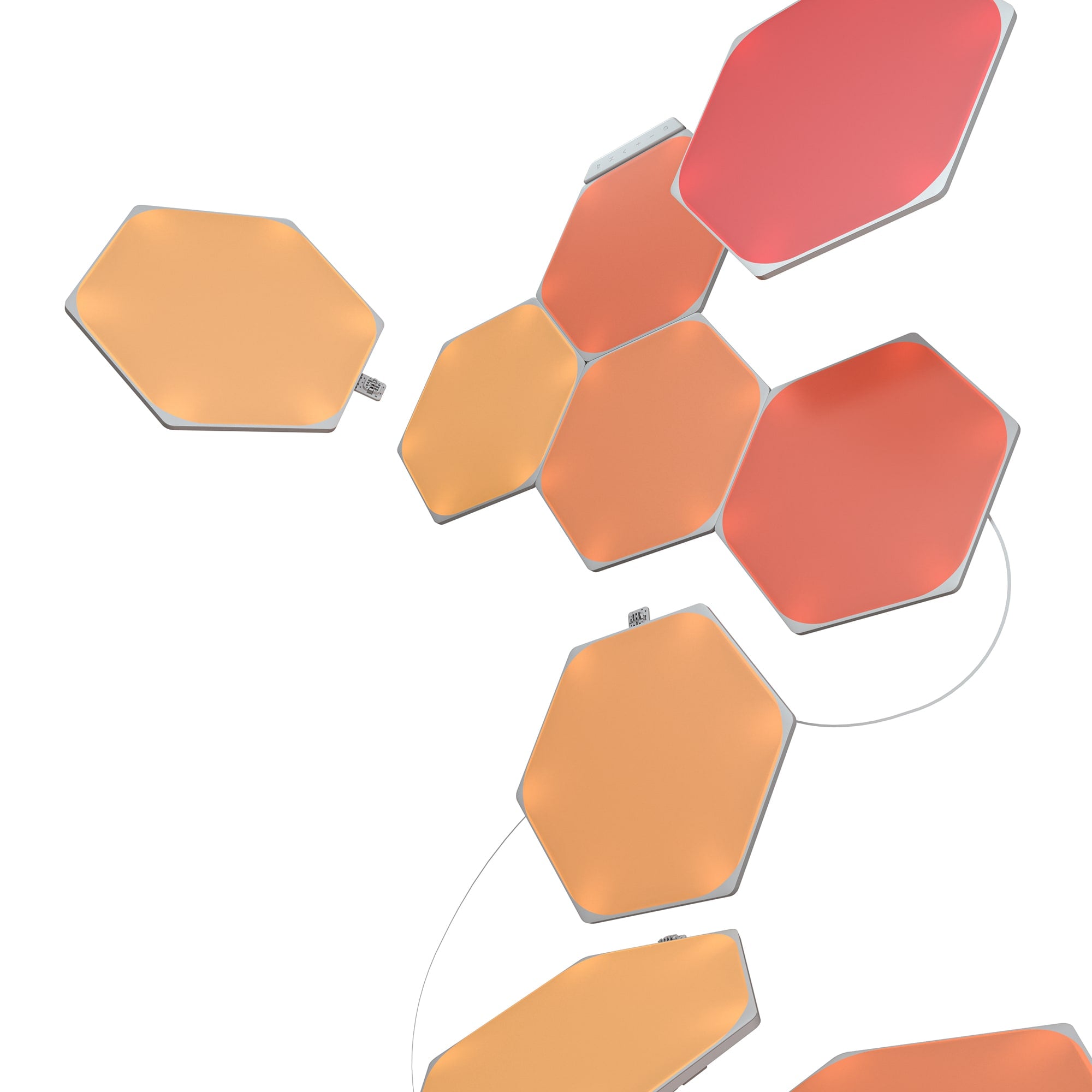 Nanoleaf Shapes Hexagon مجموعة البداية - 9 لوحات - أبيض