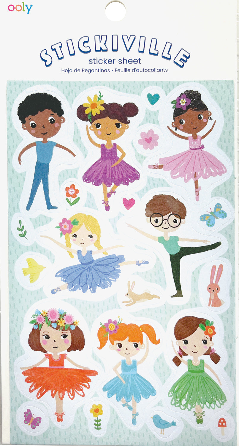 Ooly Stickiville Stickers: Tiny Dancers Standard 1 Sheet