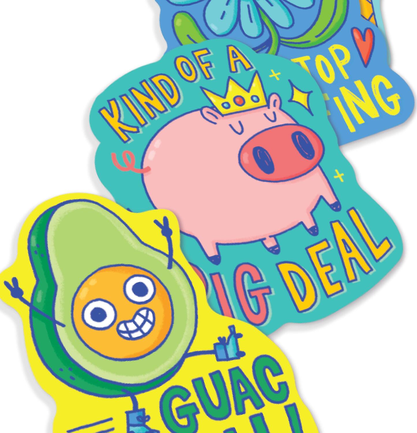 Ooly Stickiville Stickers: Punny Pals Vinyl Set Of 4