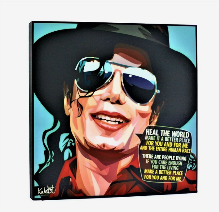 Famous Pop Art Michael Jackson Ver3 25X25