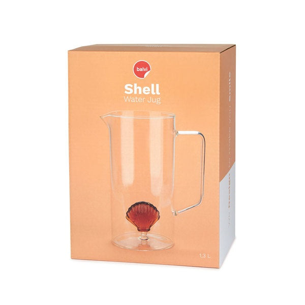 Balvi Jar Atlantis Shell Amber Glass