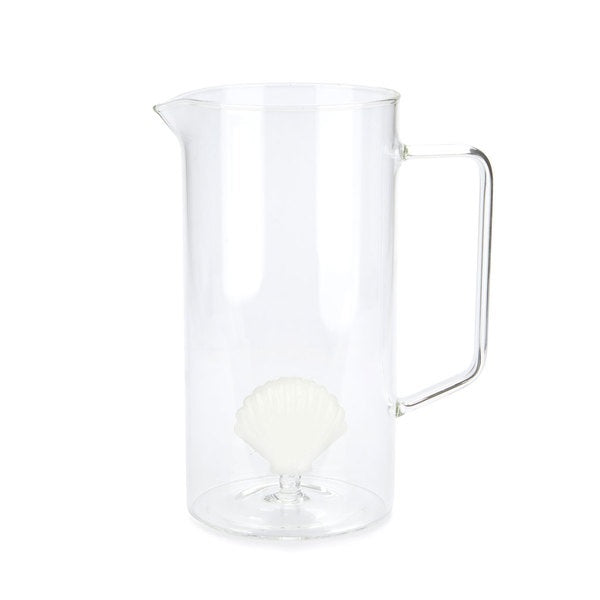 Balvi Jar Atlantis Shell White Glass