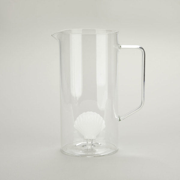Balvi Jar Atlantis Shell White Glass