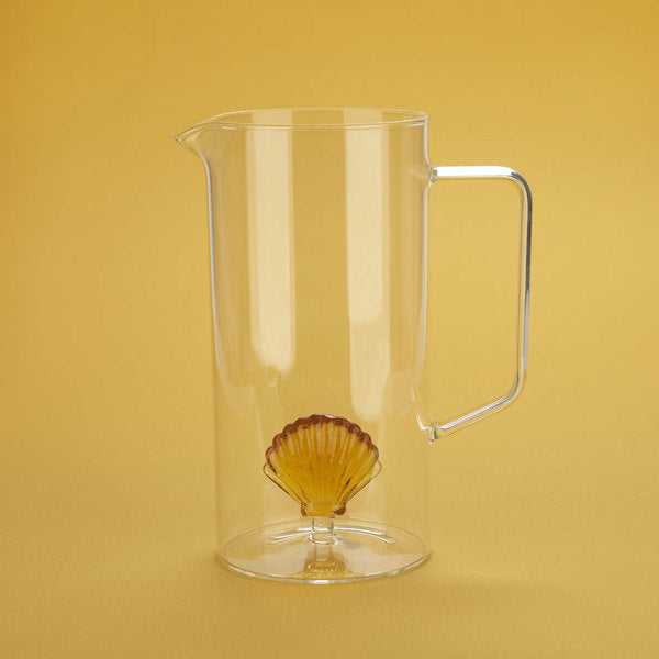 Balvi Jar Atlantis Shell Yellow Glass