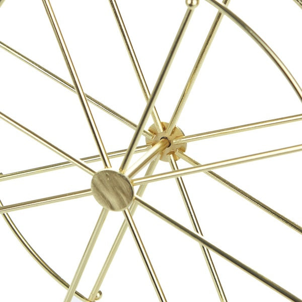 Balvi Jewellery Rack Golden Wheel Golden Metal