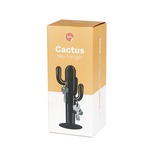 Balvi Key Hanger Cactus Black Metal