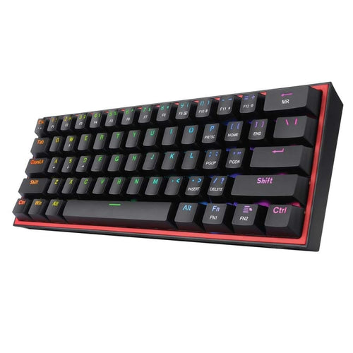 Redragon Fizz 60% Wired Rgb Gaming Keyboard -White/Pink