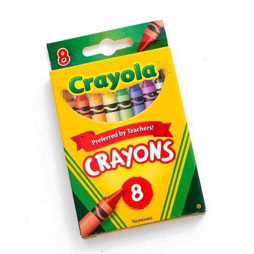Crayola Crayons, School Supplies, Classic Colors, 8 Pcs