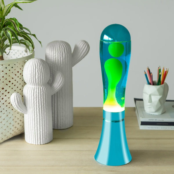 Balvi Lava Lamp Magma Blue/Lime Aluminium