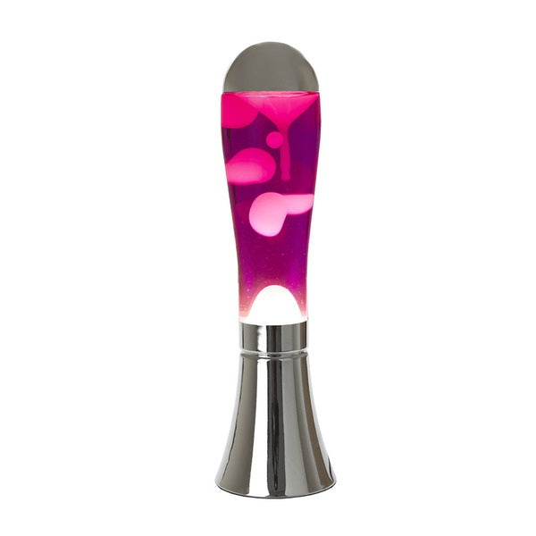Balvi Lava Lamp Magma Silver/Pink Aluminium