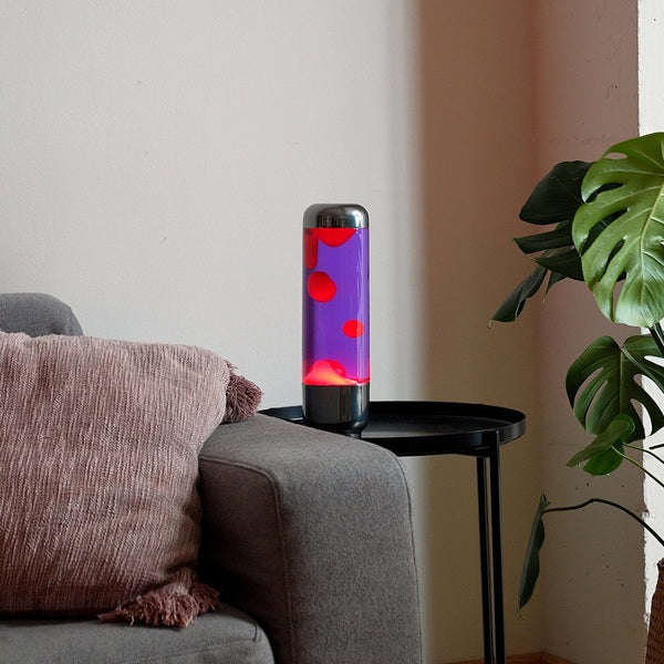 Balvi Lava Lamp Capsule Purple/Red Aluminium