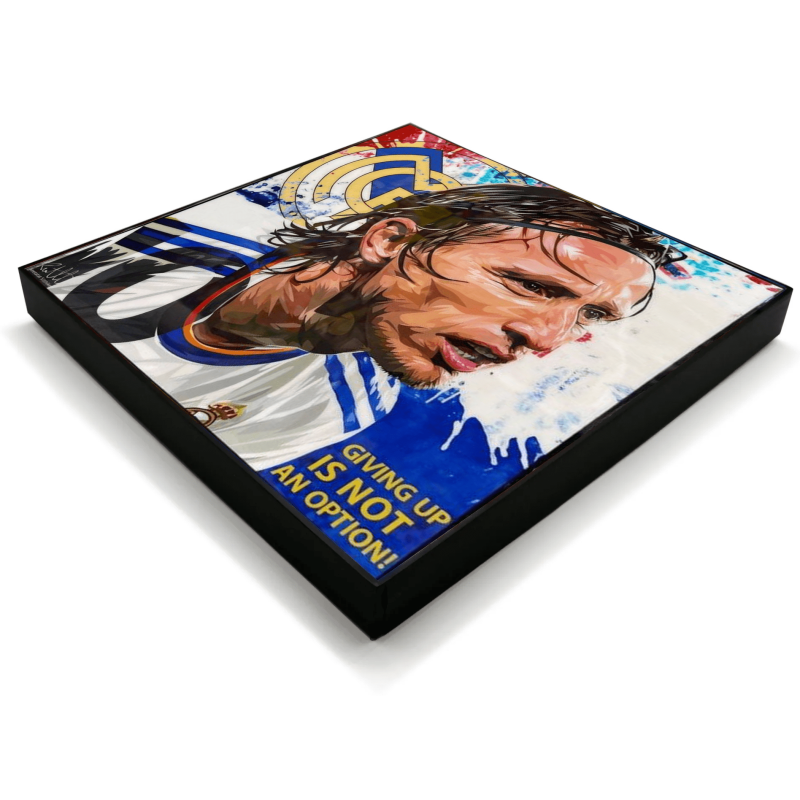 Luka Modrić Pop Art Poster “Giving up is not an option”
