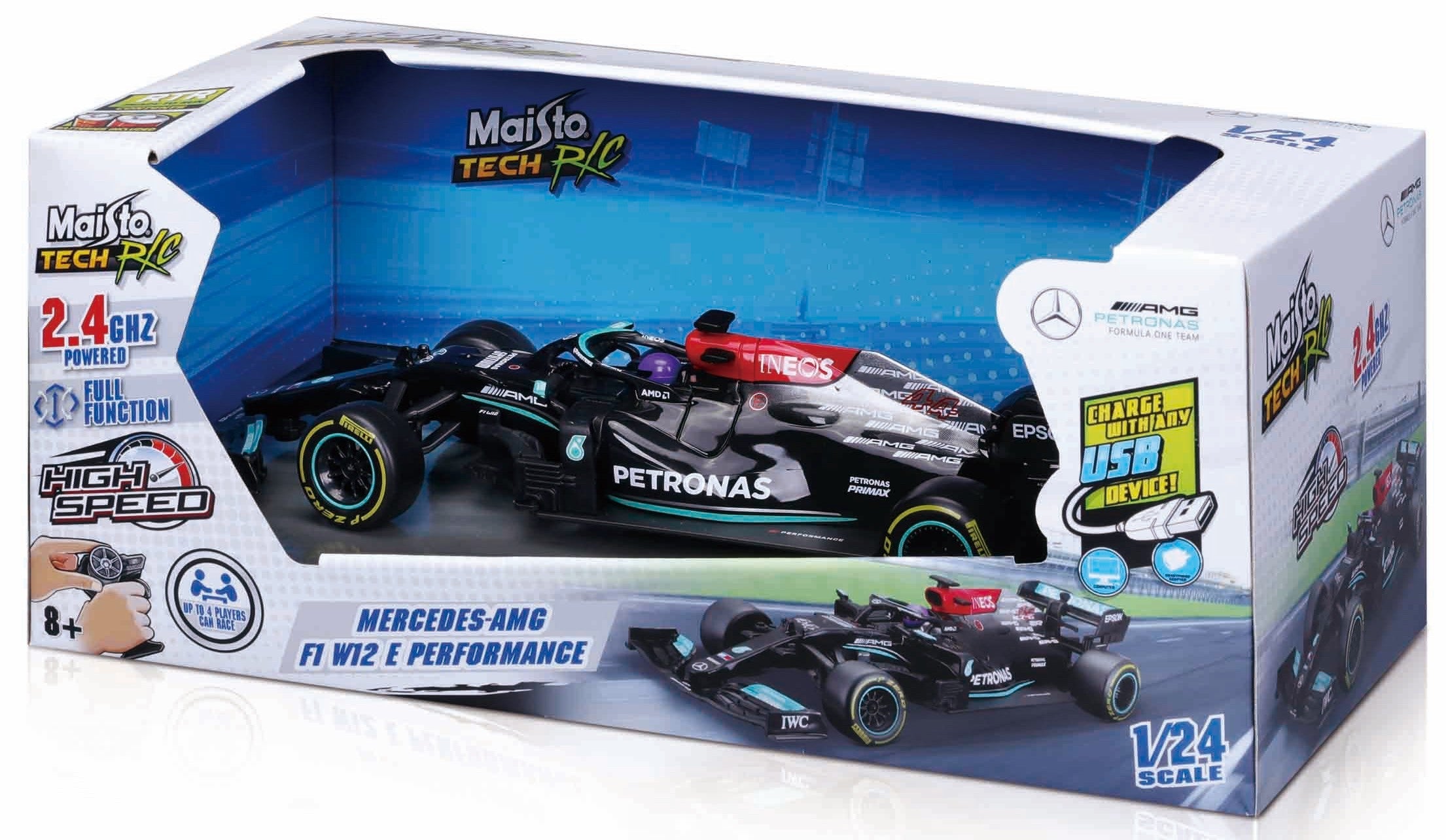 Maisto 1/24 Premium F1 - 2021 Amg F1 W12 E-Performance