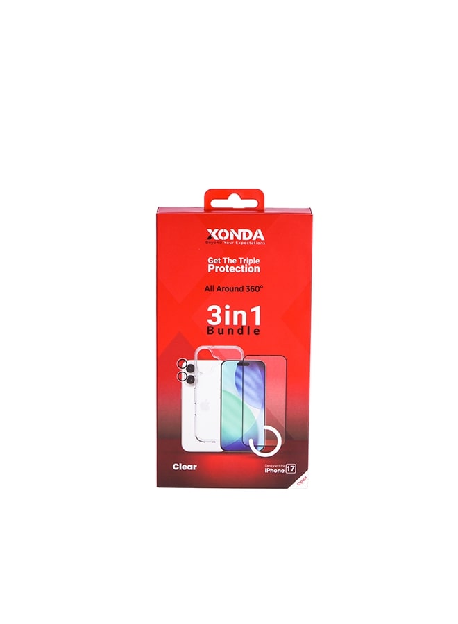 Xonda 3IN1 for Iphone 17 clear