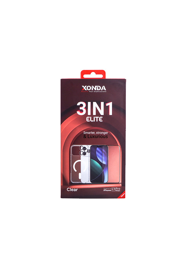 Xonda Elite 3IN1 Iphone 17 Pro Max Clear