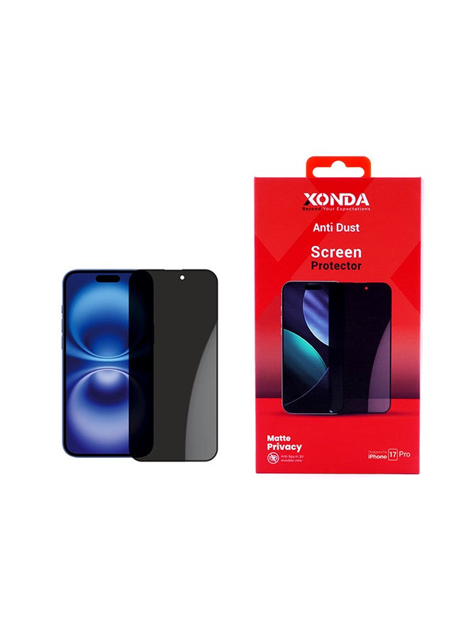 Xonda Iphone 17 Pro Screen Protector Privacy Matte
