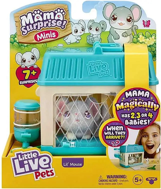 Little Live Pets Mama Surprise Mini Lil' Mouse Interactive Plush Toy