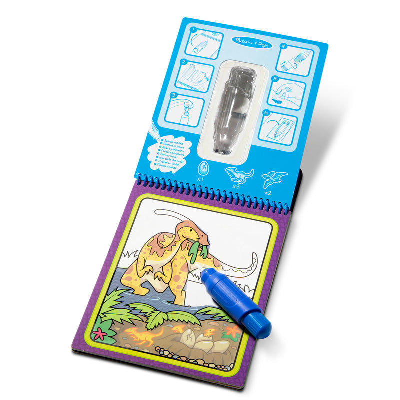 MELISSA & DOUG Water Coloring Book MELISSA Water Wow! – Dinosaur