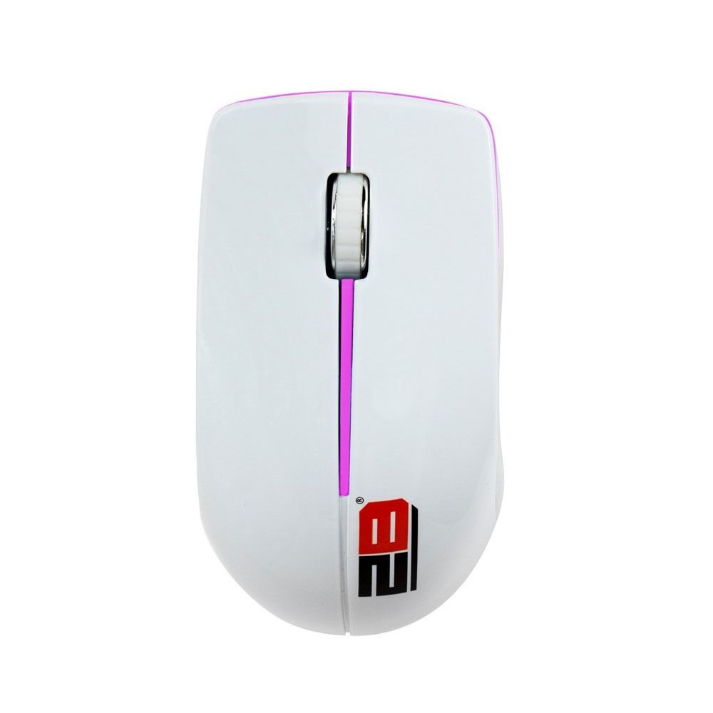 2B - 2.4G Wireless mouse, pink with white cover