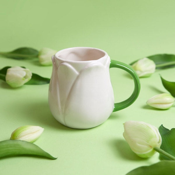 Balvi Mug Tulip White Ceramic