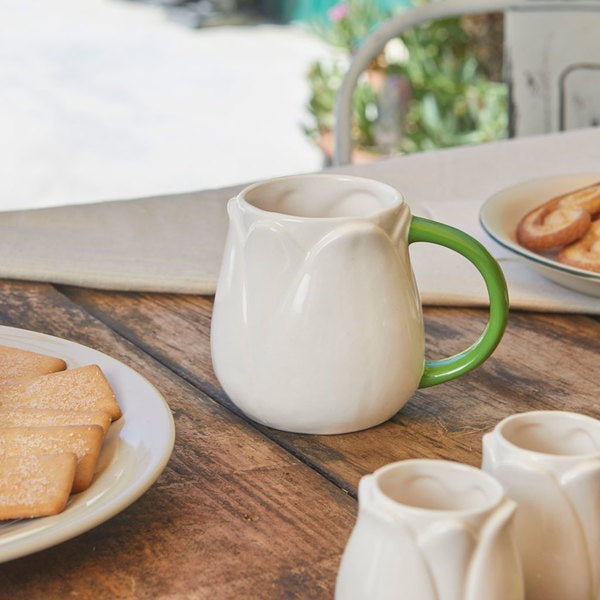 Balvi Mug Tulip White Ceramic
