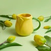 Balvi Mug Tulip Yellow Ceramic