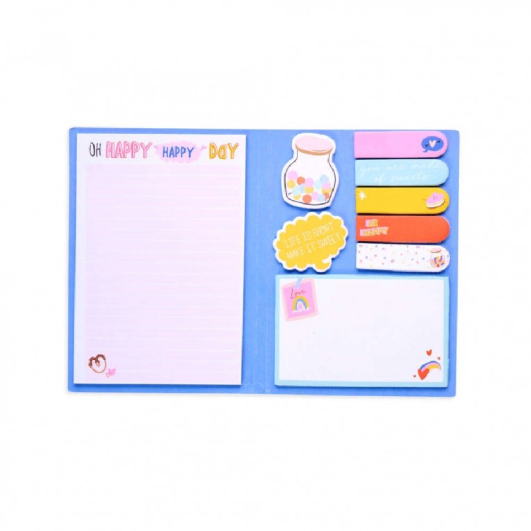 Ooly Side Notes Sticky Tab Notes Set Happy Day