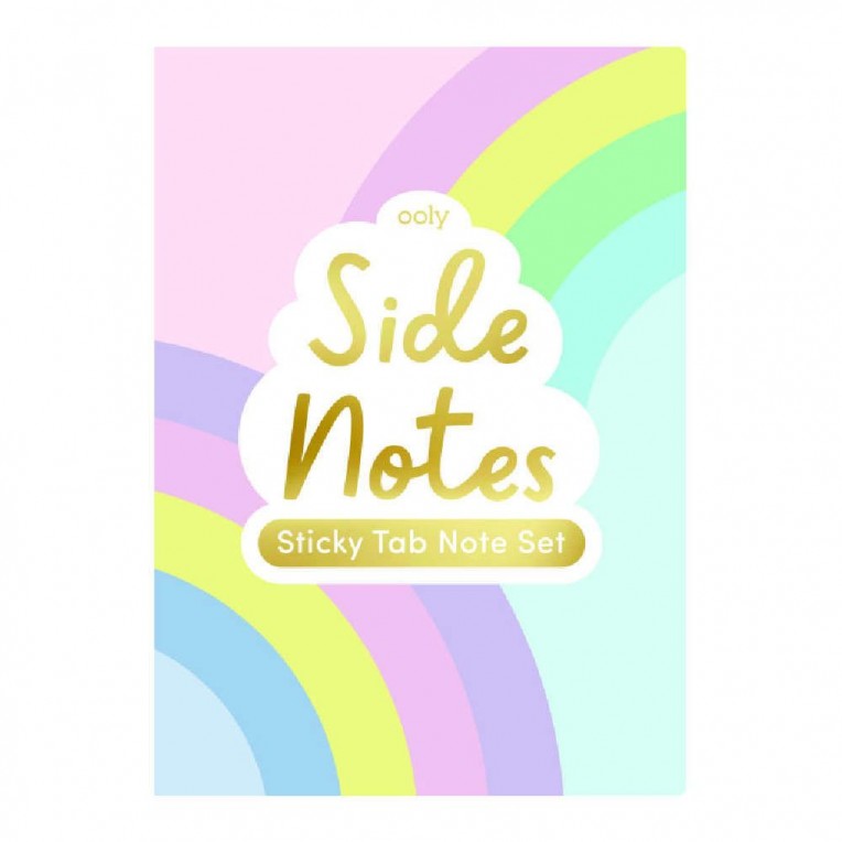Ooly Side Notes Sticky Tab Notes Set Pastel Rainbows