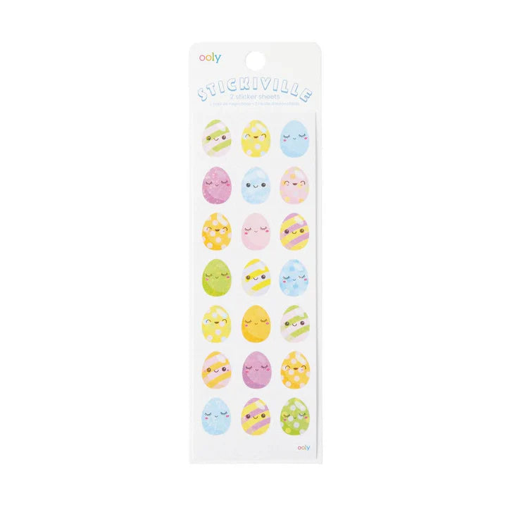 Ooly Stickiville Stickers: Easter Eggs Skinny 2 Sheets