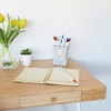Balvi Pen Holder Sharpener Gray Plastic