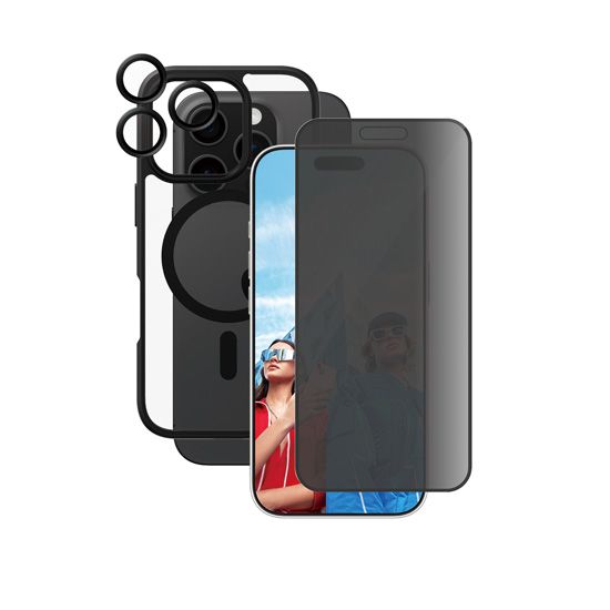 PANZER GLASS IPHONE 16 P 3IN1 UWF PRVCY BLK HOOPS MAGSAFE