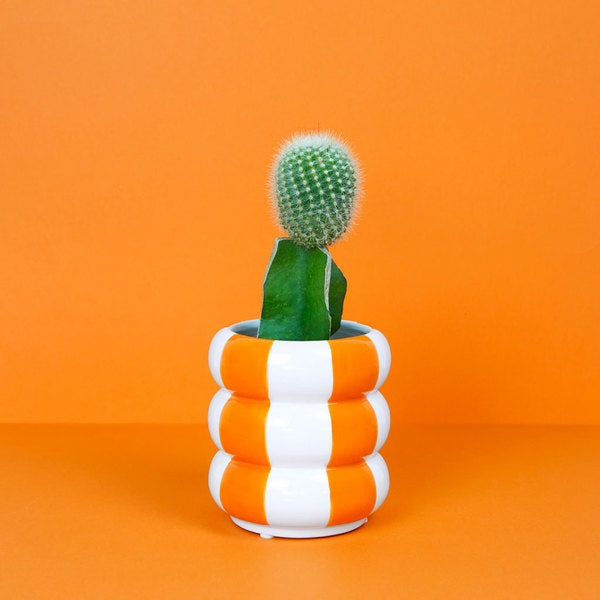 Balvi Plant Pot Floats Orange Ceramic 12 Cm