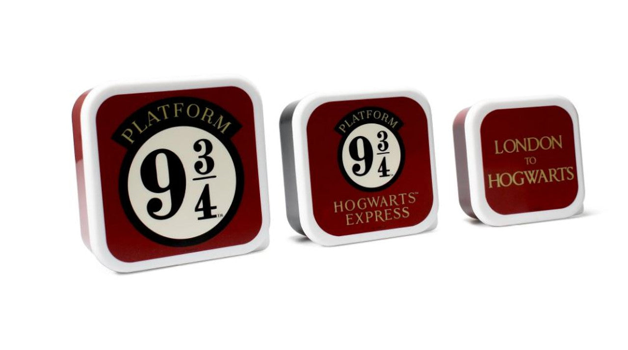 Snack Boxes Set Of 3 Harry Potter Platform 9 3/4