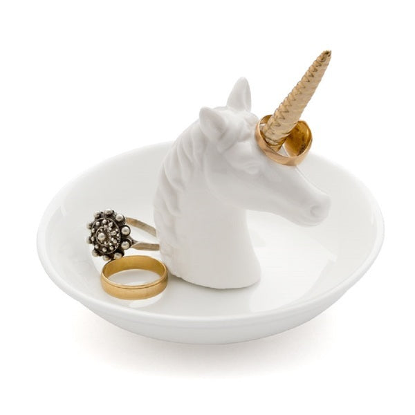 Balvi Ring Holder Unicorn White Ceramic