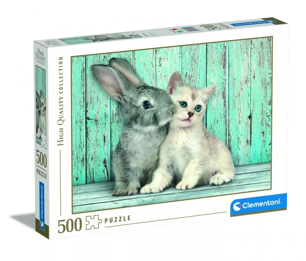 Clementoni Puzzle Hqc Cat&Bunny 500Pcs