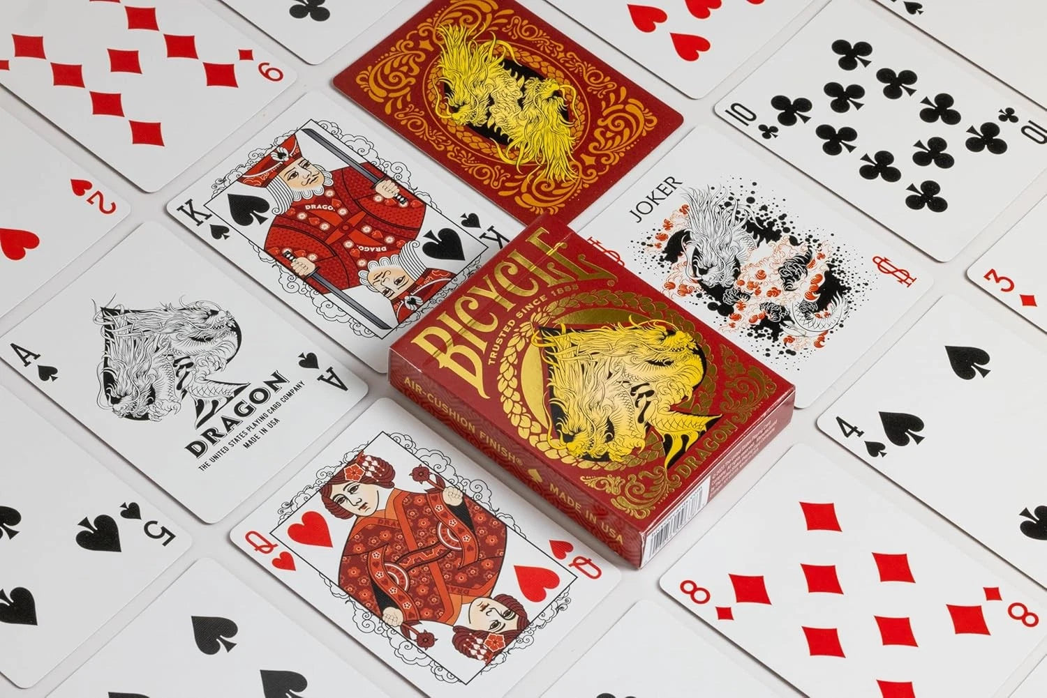 Playing Cards: Bicycle - Dragon Red