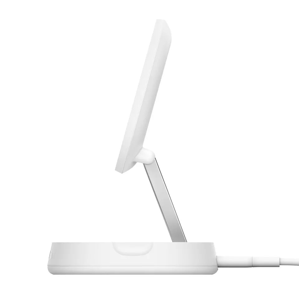 BELKIN W.CHRGR QI2 CHRG PRO 15W FOLDING PAD/STAND WHT