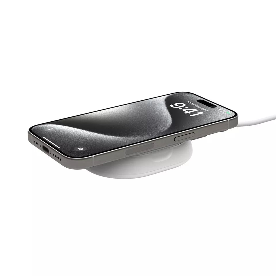 BELKIN W.CHRGR QI2 CHRG PRO 15W FOLDING PAD/STAND WHT