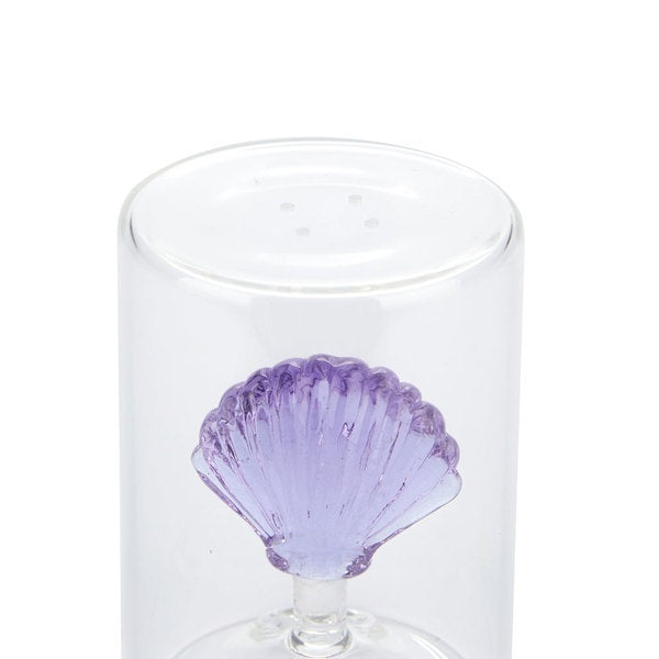 Balvi Salt Shaker Atlantis Shell Lilac Glass