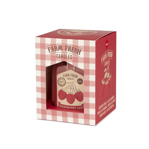 Balvi Scented Candle Farm Fresh Raspberry Wax/Glass