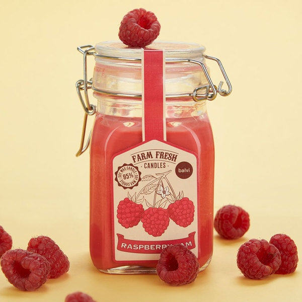 Balvi Scented Candle Farm Fresh Raspberry Wax/Glass