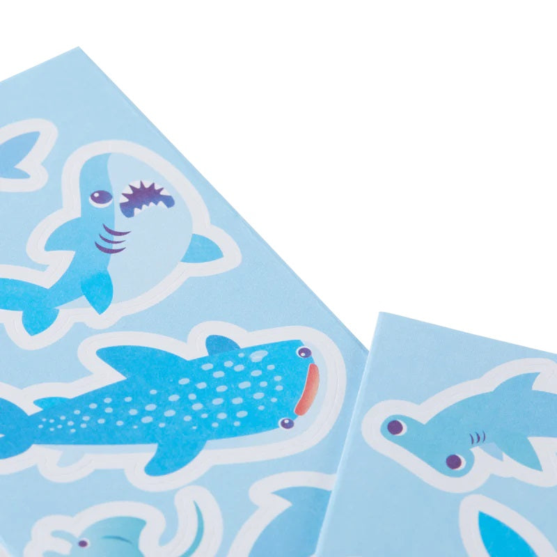 Ooly Stickiville Stickers: Sharks & Rays Skinny 2 Sheets